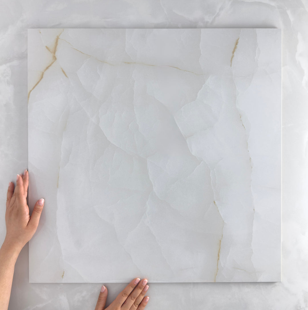 White Onyx Stone-Inspired