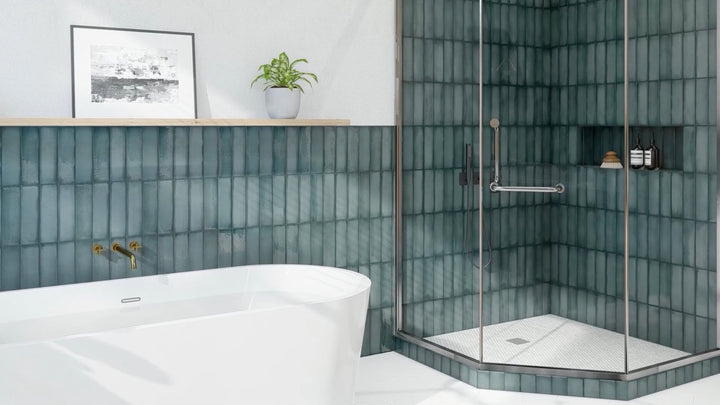 Ghent Smokey Emerald Glossy Subway Tile