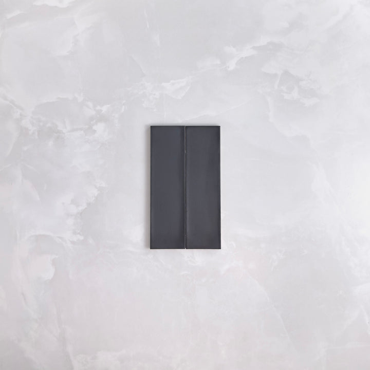 Ghent Dark Charcoal Matte Subway Tile